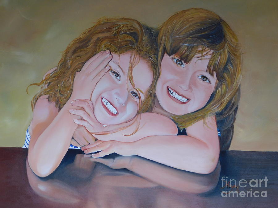 My Sister, My Best Friend Painting by Barbara Hayes