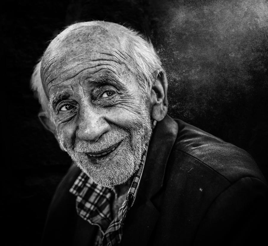 Portrait Photograph - Smiling Face by Sayed Baqer Alkamel