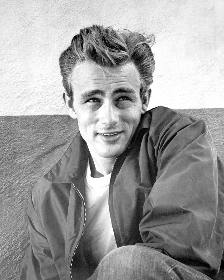 Smiling James Dean Looking Away Photograph by Globe Photos - Fine Art ...