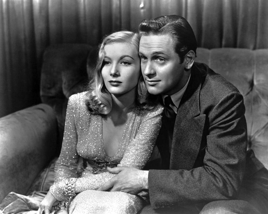 Smiling William Holden And Veronica Lake Looking Away Photograph by ...