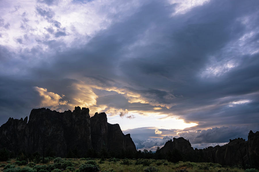 Smith Rock Lightshow Photograph by Steven Clark