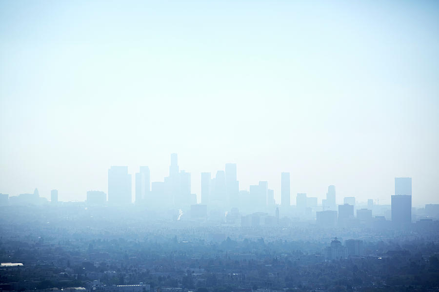 Smog Pollution Over Los Angeles Photograph by Ballyscanlon