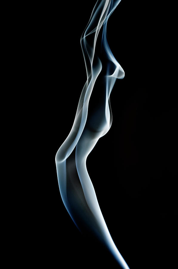 Smoke Against Black Background Photograph by Mike Hill