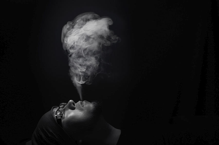 Portrait Photograph - Smoke Cone by Emma Zhao