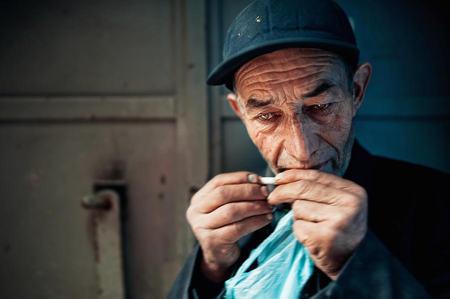 Portrait Photograph - Smoke by Dursun Aras