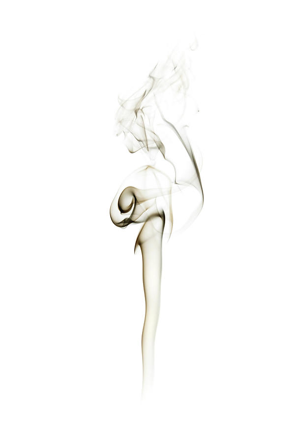 Smoke On White Background Photograph by Gm Stock Films