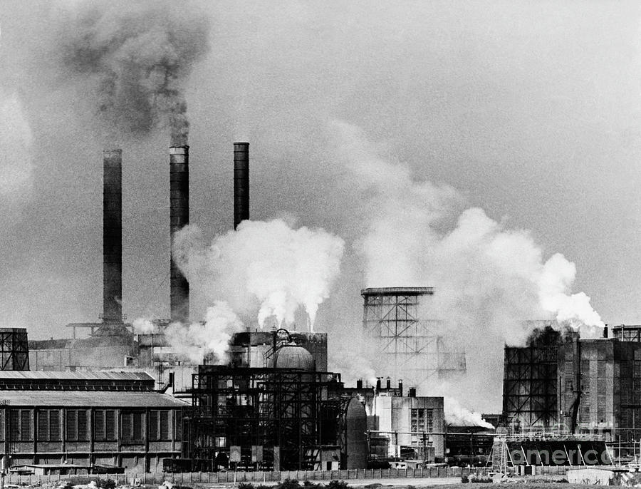 Smoke Rising From Factory Smokestacks Photograph by Bettmann