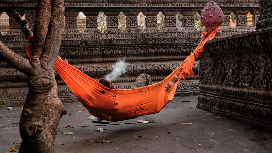 Cambodia Photograph - Smoke Signals by Philip Sutton