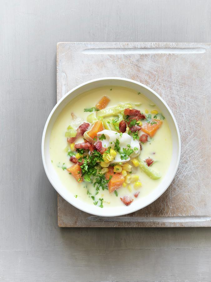 Smoked Fish Soup With Bacon Photograph by Jonathan Gregson Pixels