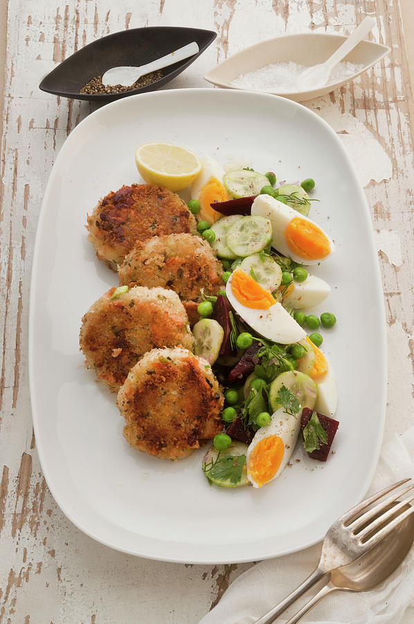 Smoked Salmon Fishcakes Photograph by John Hay - Pixels