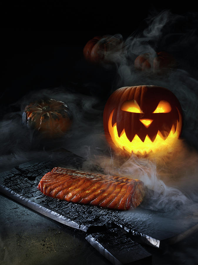 Smoked Salmon For Halloween Photograph by Christian Schuster