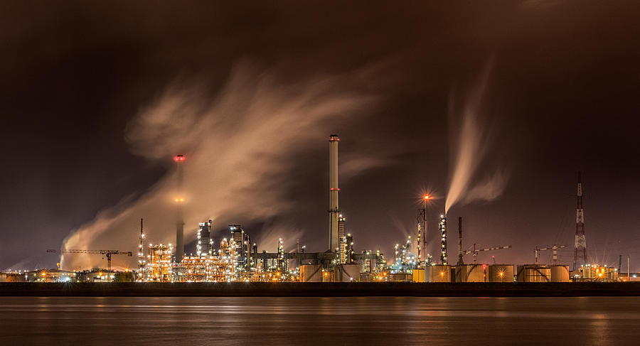 Antwerp Photograph - Smokey Industry by Els Keurlinckx