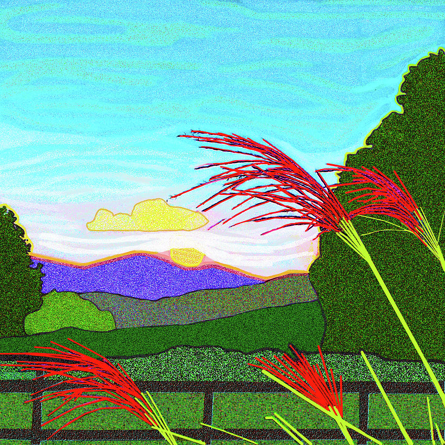 Smokey Mountain Meadow Digital Art by Rod Whyte