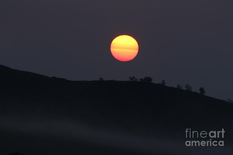 Smokey Sunrise Photograph by Ann E Robson