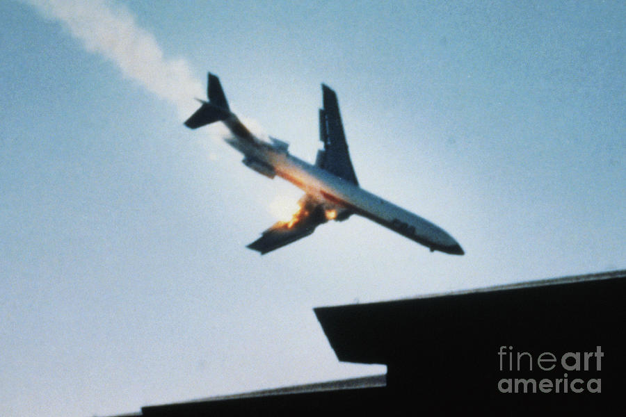 Smoking Airplane On Its Way To Ground Photograph by Bettmann