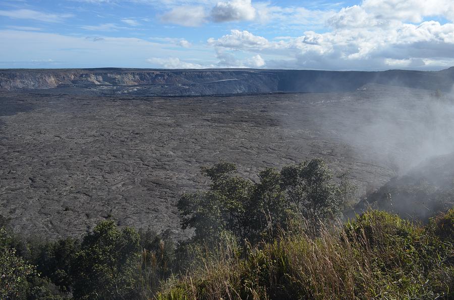 Smoking Crater - Hawaii Photograph by Jeff J - Pixels