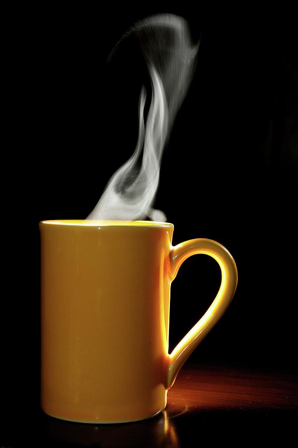 Smoking Cup Of Coffee Photograph by Belisario Roldan