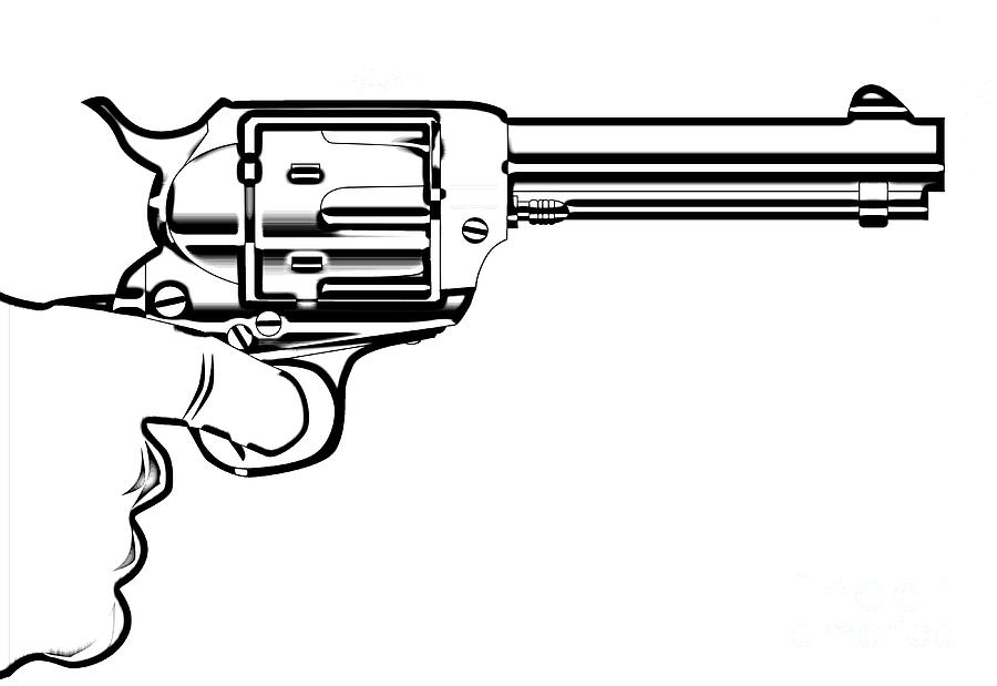 revolver outline