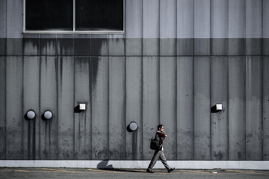 Smoking While Walking Photograph by Tetsuya Hashimoto