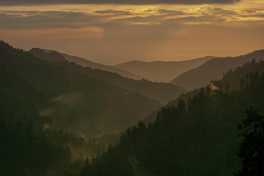 Smoky Mountains June Evening Photograph by Douglas Wielfaert