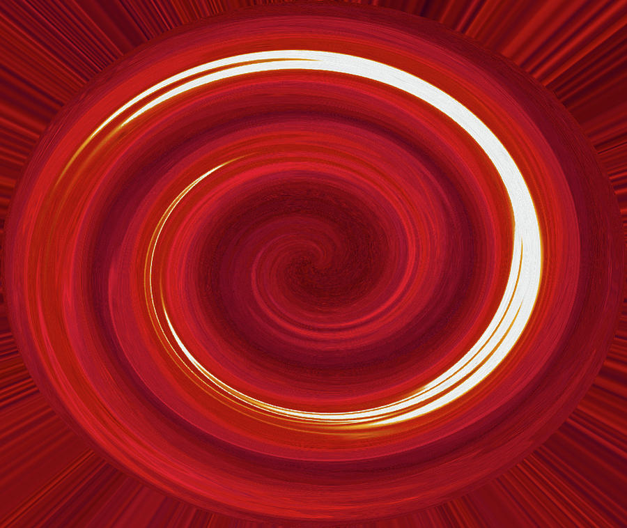 Smoky Sun Twirl Abstract Digital Art by Tom Janca