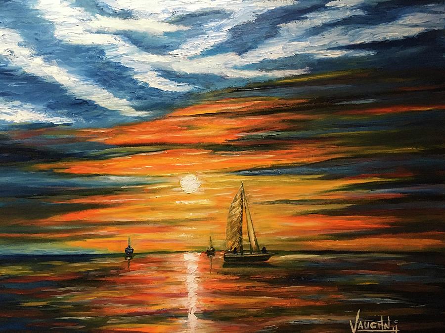 Smooth Sailing Painting by Charles Vaughn - Fine Art America