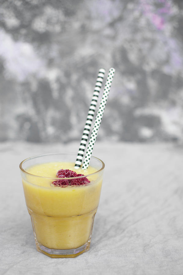Smoothie Made With Pineapple, Orange Juice And Banana Photograph by Kachel Katarzyna