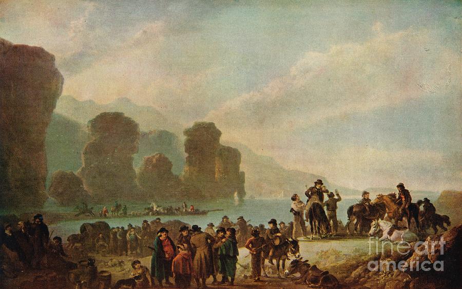 Smugglers On The Irish Coast, 1808 Drawing by Print Collector