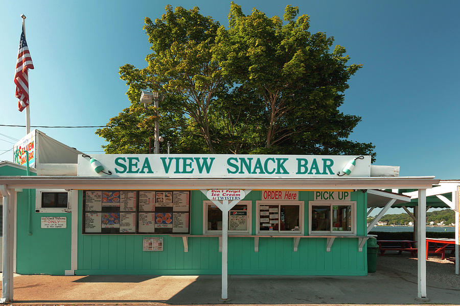 Snack Bar In Mystic Connecticut Digital Art by Claudia Uripos
