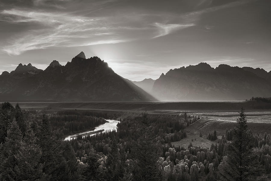 Snake River Overlook Grant Teton National Park Photograph by Alan ...