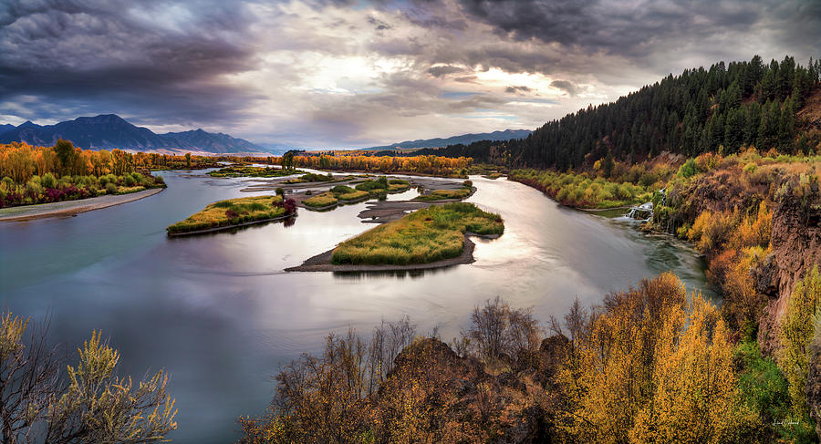 Nature Photograph - Snake River Swan Valley by Leland D Howard