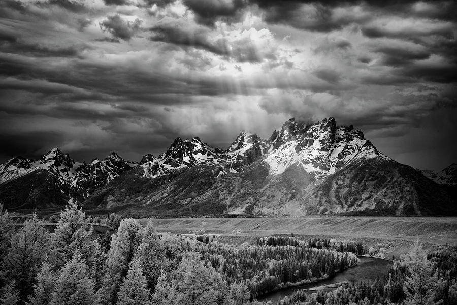 Grand Teton National Park Photograph - Snake River Tetons II by Jon Glaser