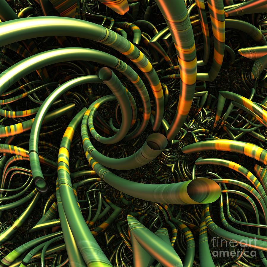Snakes In The Grass Digital Art