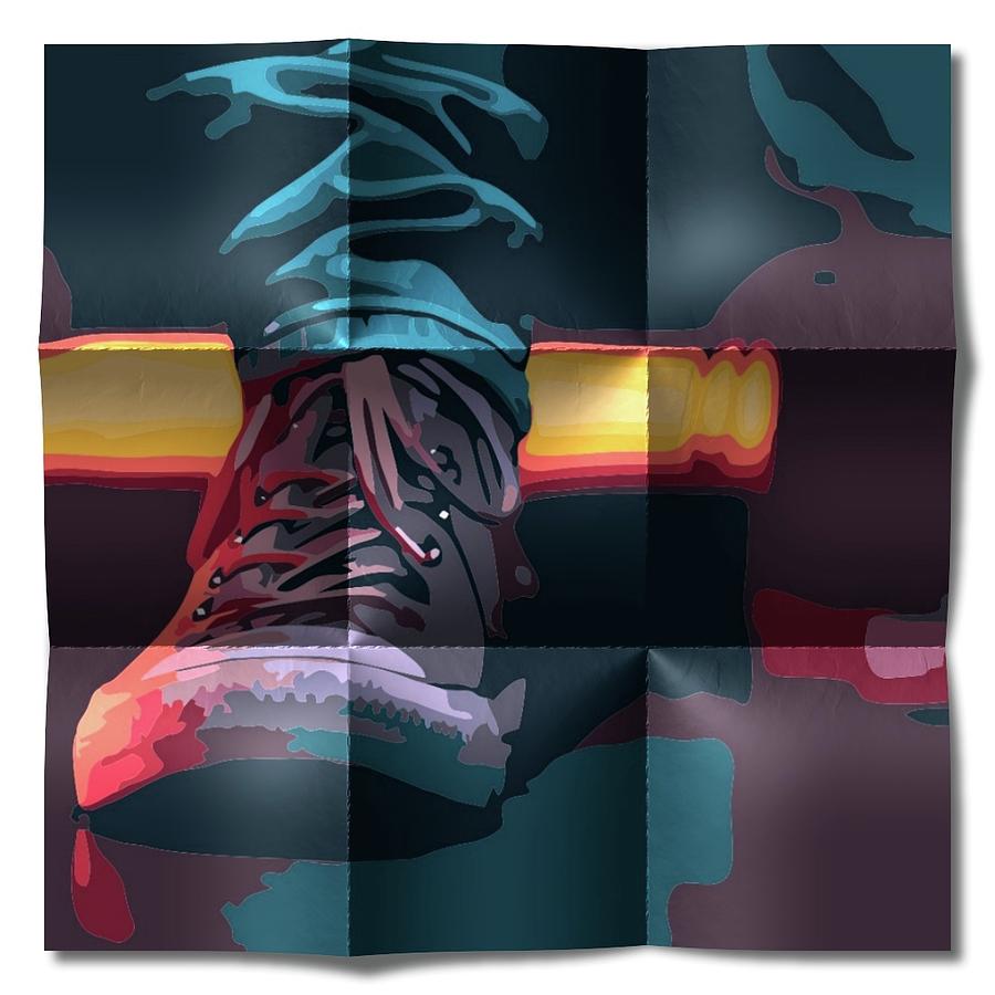 Sneaker Digital Art by Lawrence Allen