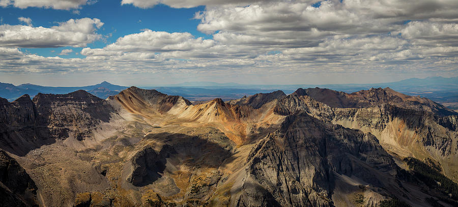 Sneffels Summit Panorama Photograph by Jen Manganello