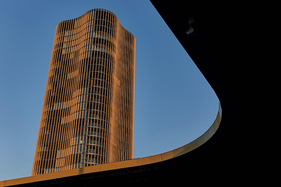 Skyscraper Photograph - Snippet Of A High-rise Building by Matthias Lscher