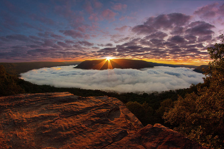 Snoopers Rock Sunrise Photograph by Kelli Lewis - Pixels