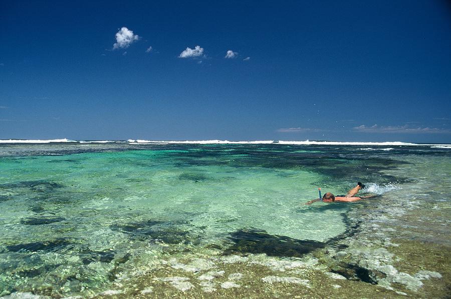 Snorkelling Off Western Australian Coast Photograph by Jezphotos