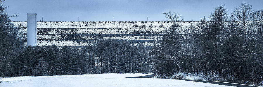 Snow at South Holston Dam  Photograph by Greg Booher