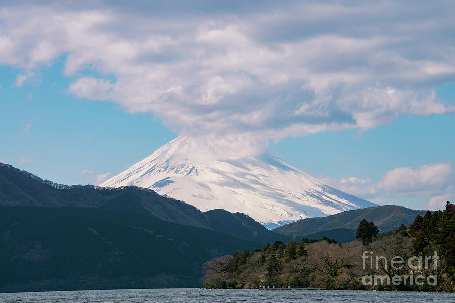 Snow Capped Fujisan Photograph by Bob Phillips