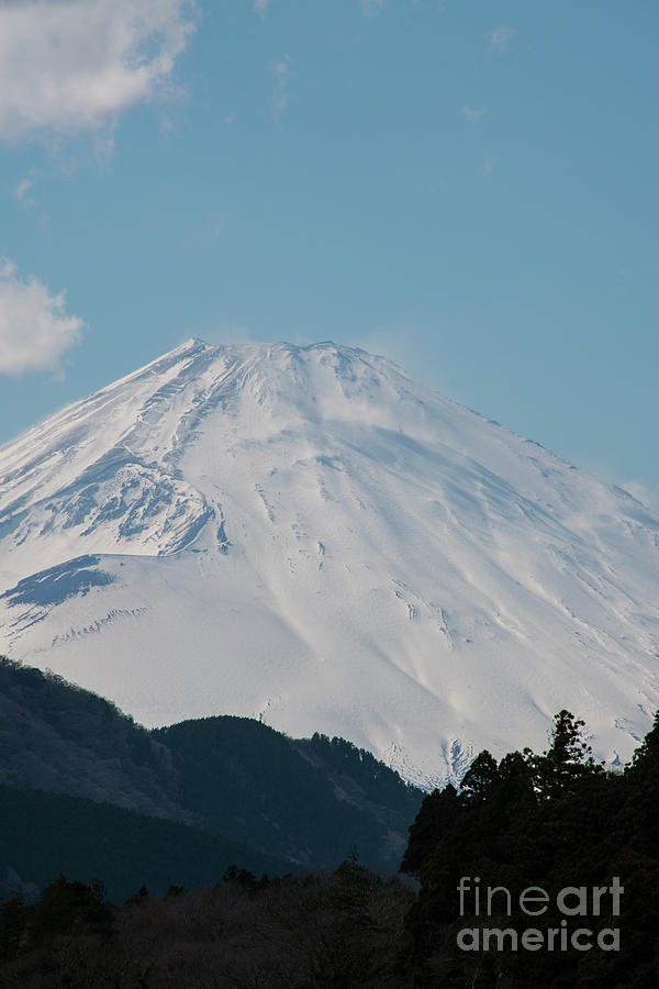 Snow Covered Fujisan Photograph by Bob Phillips