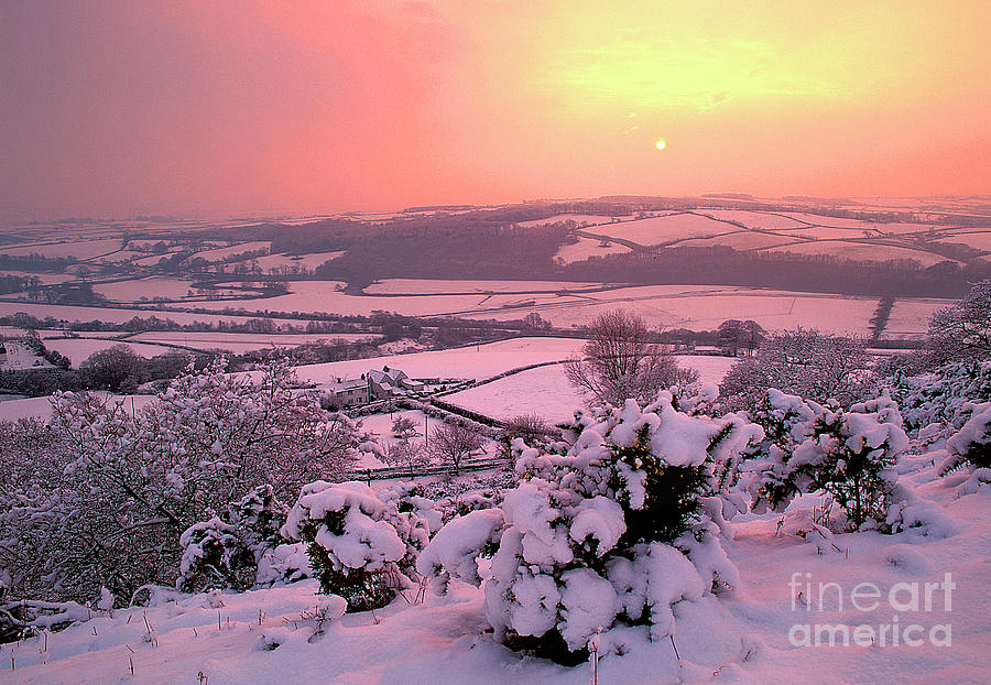 Snow Covered Hills Photograph by Dr Keith Wheeler/science Photo Library