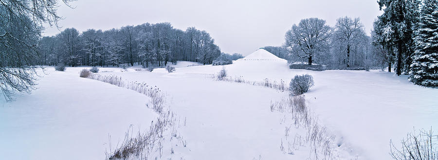 Snow covered land pyramid Photograph by Sun Travels