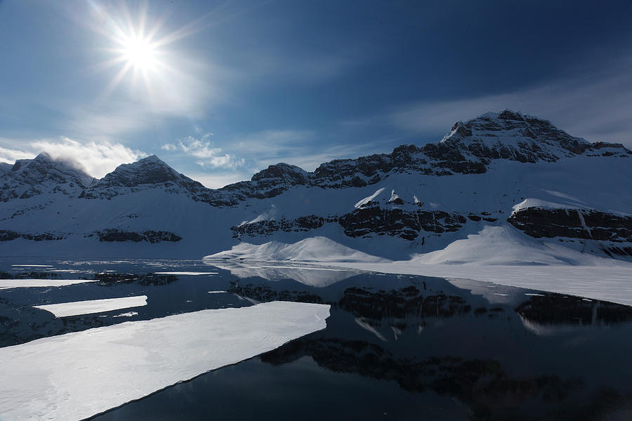 Snow Covered Mountain Photograph by Håkon Kjøllmoen Photography