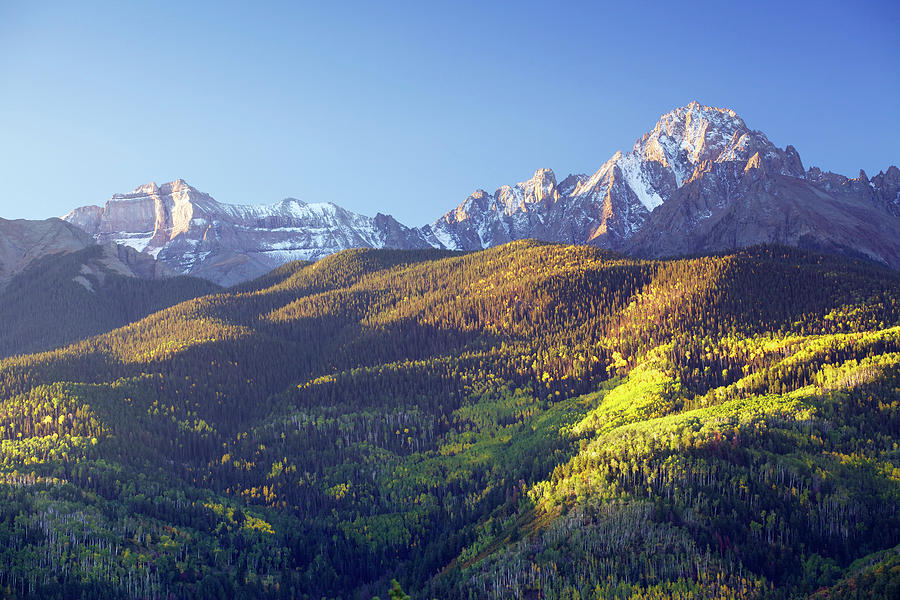 Snow Dusted Mount Sneffels In Autumn Photograph by Beklaus