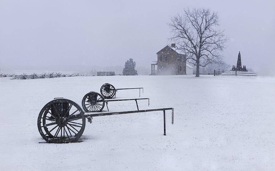 Snow Falling At Battlefield Photograph by Rong Wei