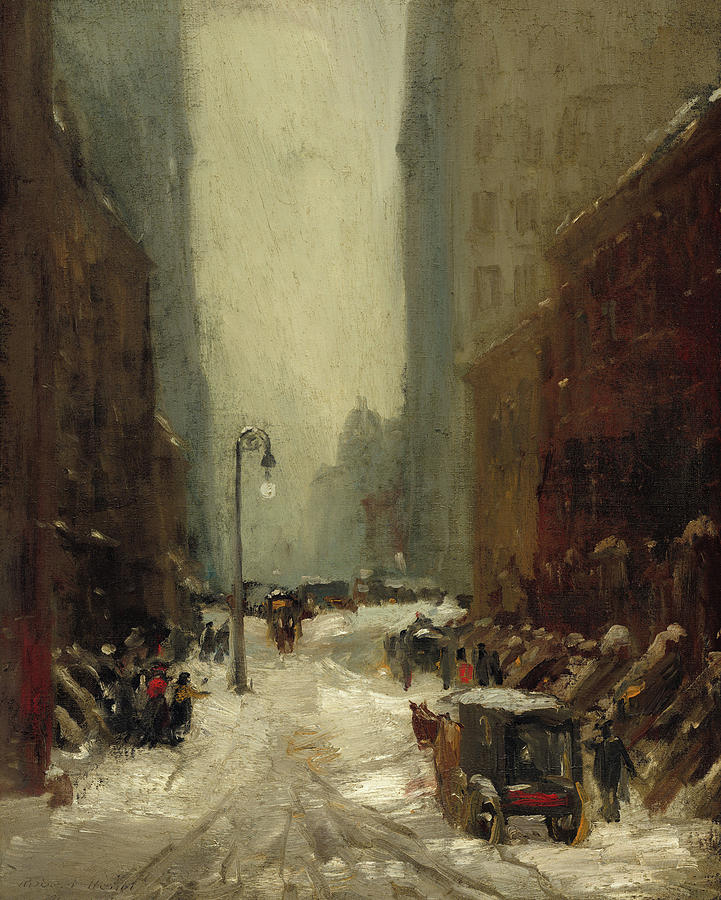 Winter Painting - Snow in New York, 1902 by Robert Henri