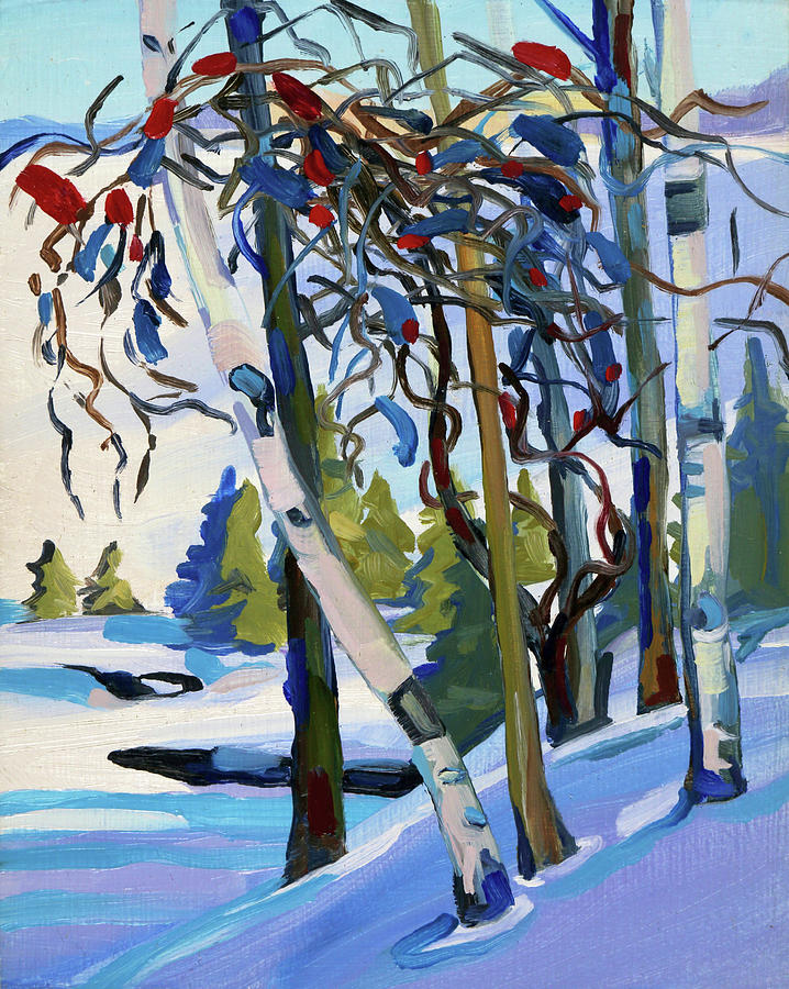 Winter Painting - Snow by Phil Chadwick