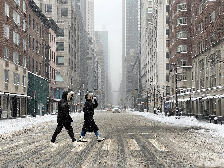 New York City Photograph - Snow Storm On Madison by Amila Balic Andonov