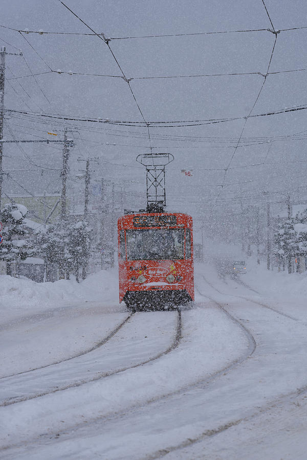 Snow Train Photograph by Yoshihisa Nemoto